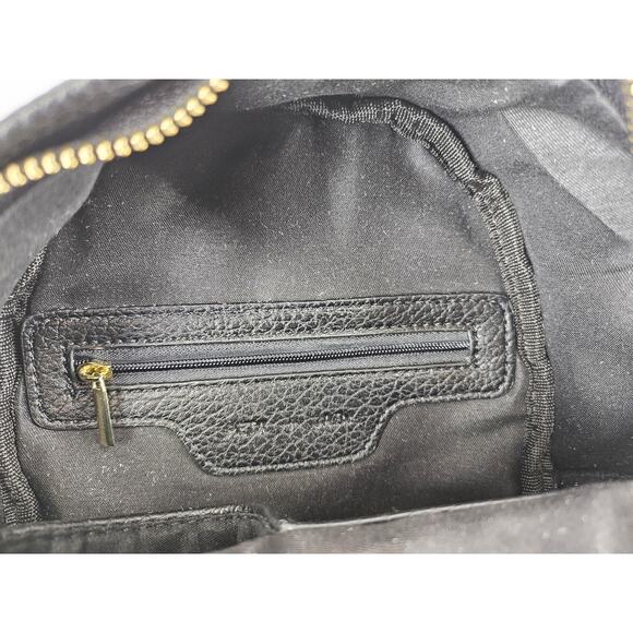 PETA & JAIN ZOE MINI BACKPACK – BLACK – VEGAN LEATHER – GOLD HARDWARE